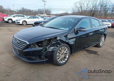 2015 Hyundai Sonata Limited z USA, uszkodzony, nr VIN 5NPE34AF2FH021791